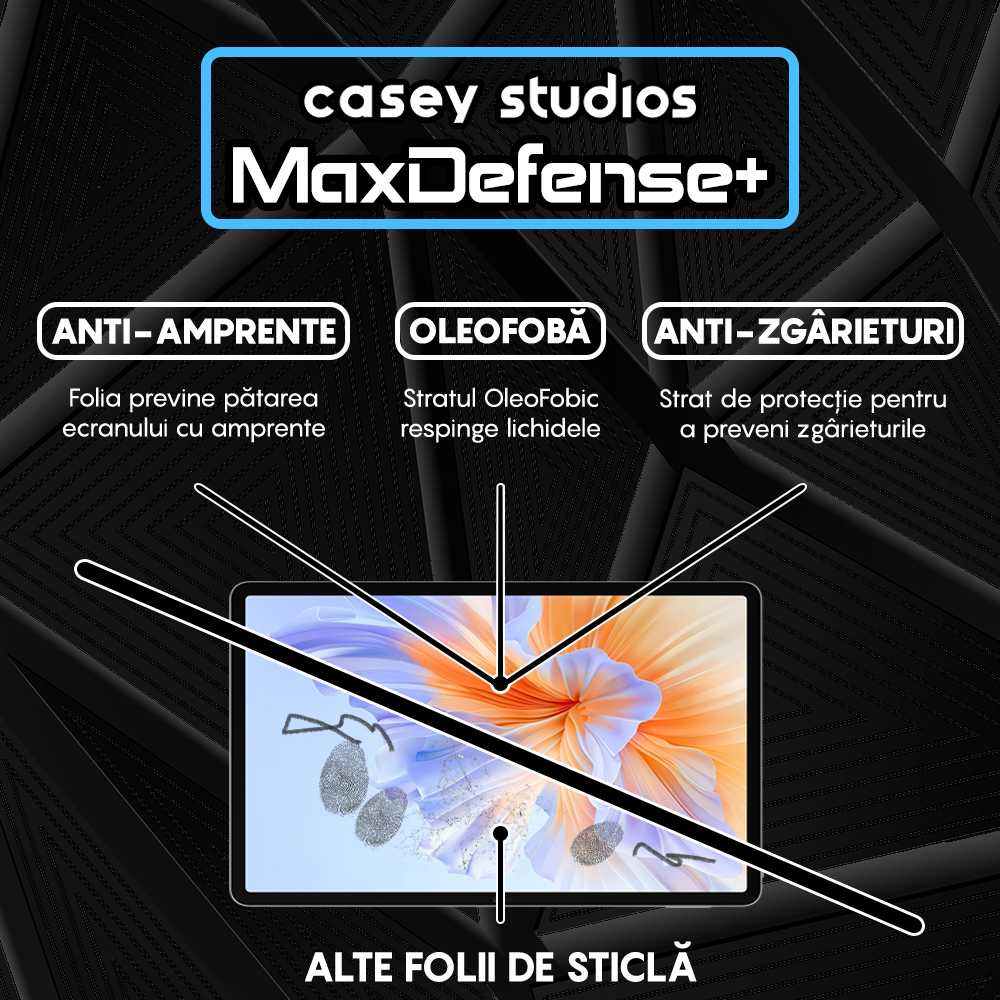 MaxDefense+ Tempered Glass - Honor Pad V9 - Clear