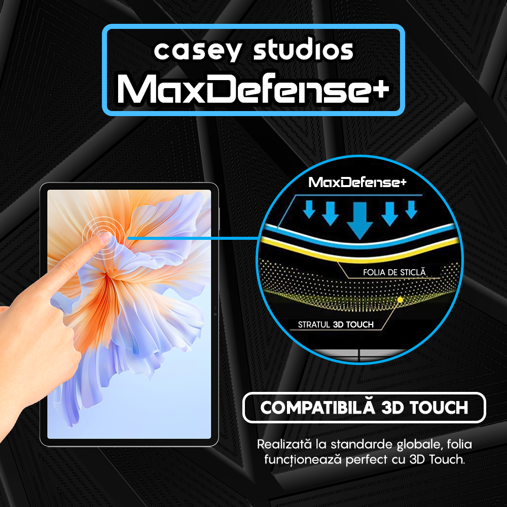 MaxDefense+ Tempered Glass - Honor Pad V9 - Clear