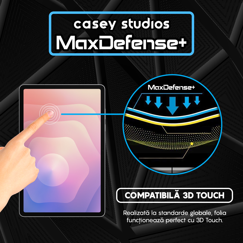 Folie Sticla MaxDefense+ - Galaxy Tab A11+ - Clear
