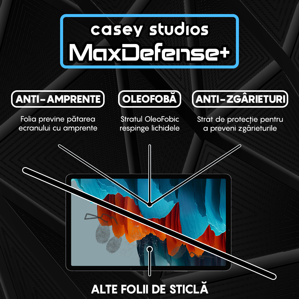 MaxDefense+ Tempered Glass Screen Protector - Samsung Galaxy Tab S7 Lite 11" (T730/T735/T736) - Clear