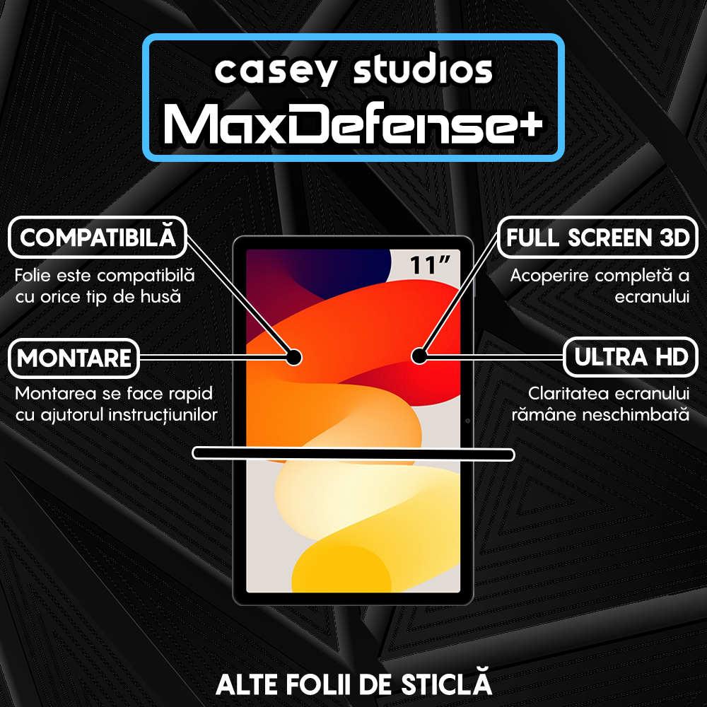 MaxDefense+ Tempered Glass - Xiaomi Redmi Pad SE - Clear