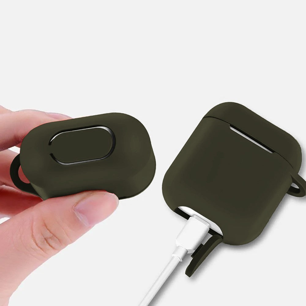 Husa Soft Silicone - AirPods 1/2 - Army Green