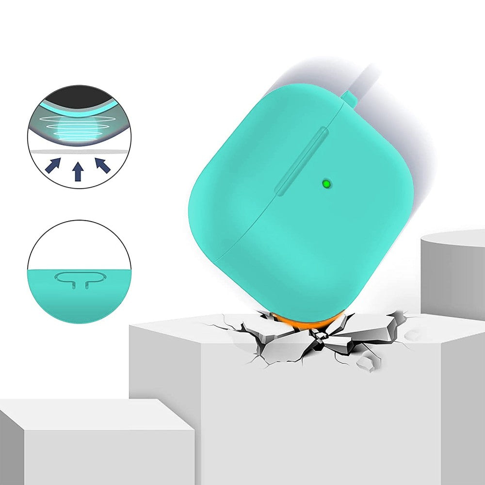 Husa Soft Silicone - AirPods 3 - Mint Green