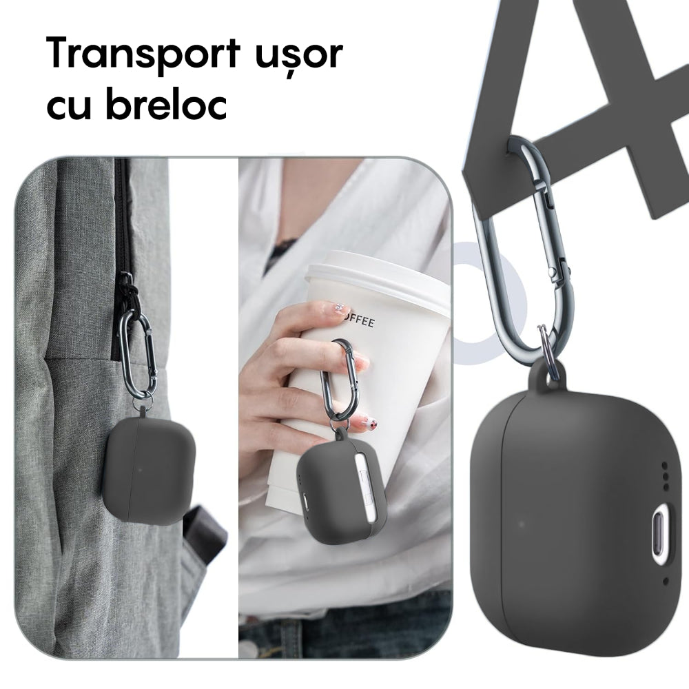 Soft Silicone Case - AirPods 4 - Dark Grey