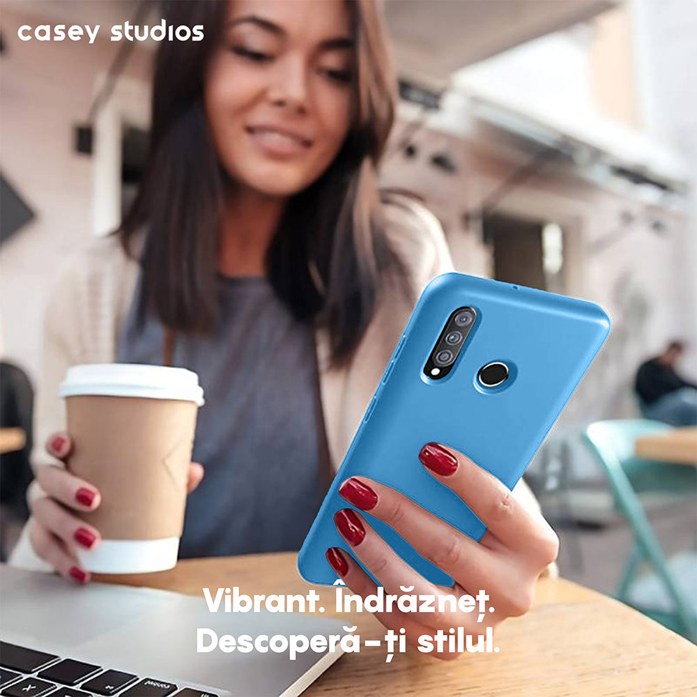 Soft Silicone Case - Huawei P30 Lite/P30 Lite New Edition - Cadet Blue