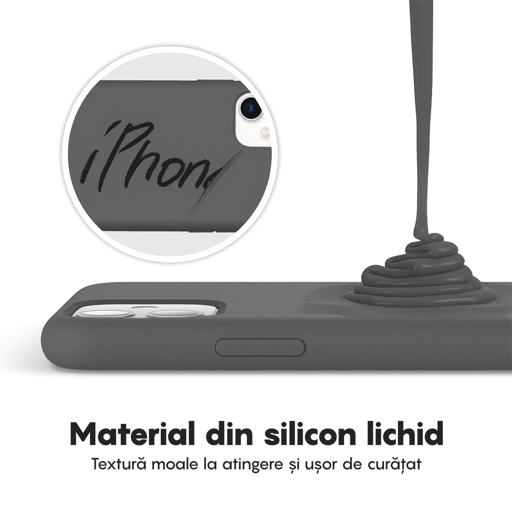 Husa Soft Silicone - iPhone 11 - Dark Gray