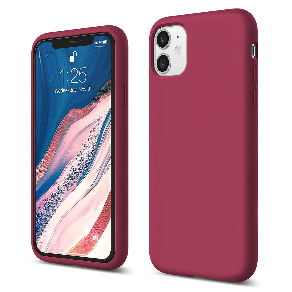 Soft Silicone Case - iPhone 11 - Burgundy