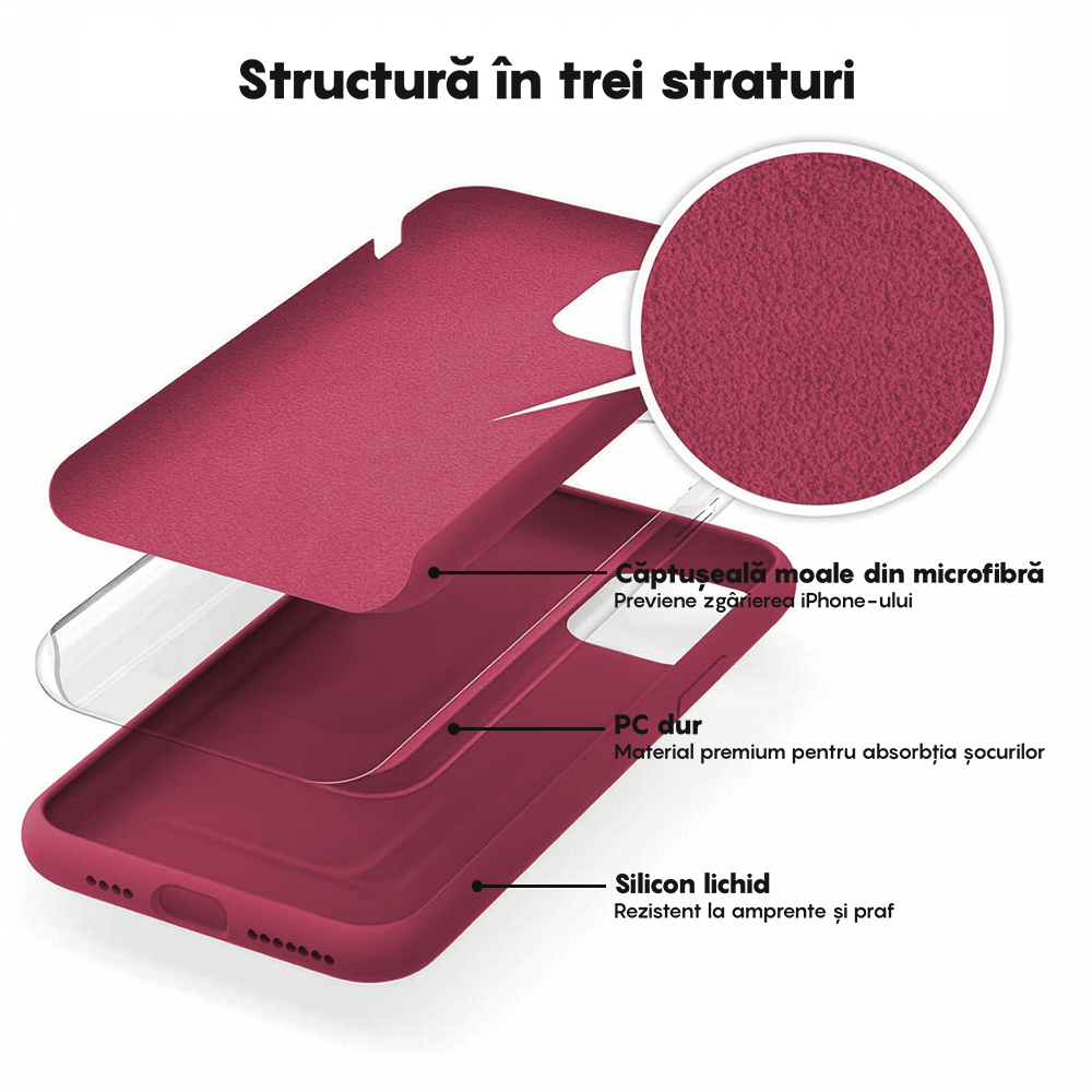 Soft Silicone Case - iPhone 11 - Burgundy