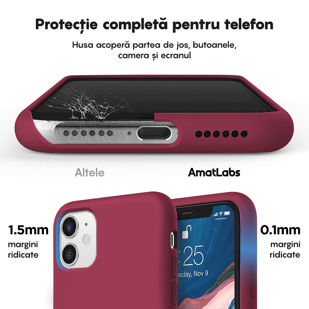 Soft Silicone Case - iPhone 11 - Burgundy