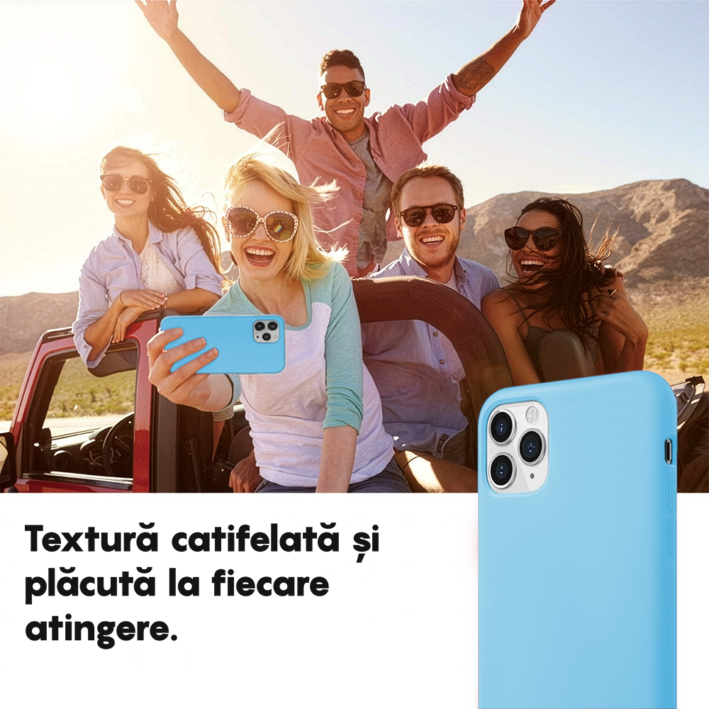 Husa Soft Silicone - iPhone 11 Pro Max - Cadet Blue
