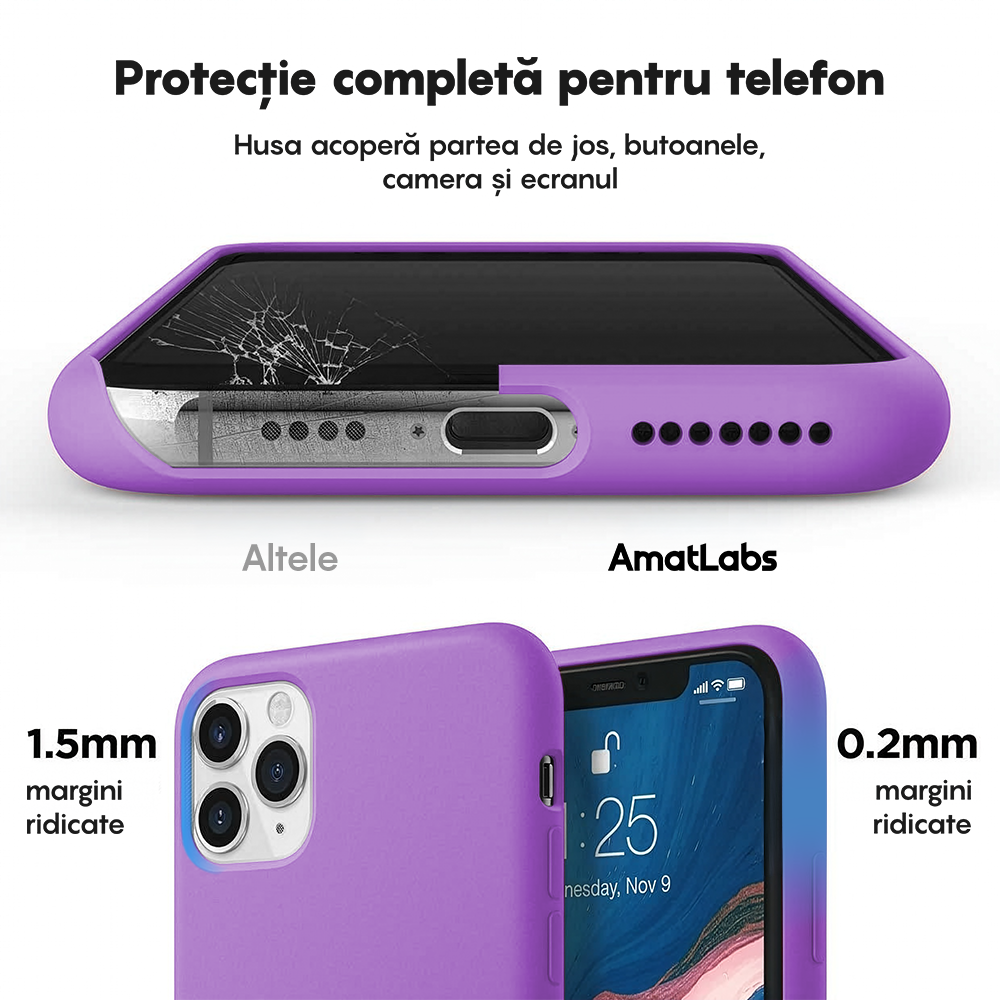 Husa Soft Silicone - iPhone 11 Pro Max - Light Purple
