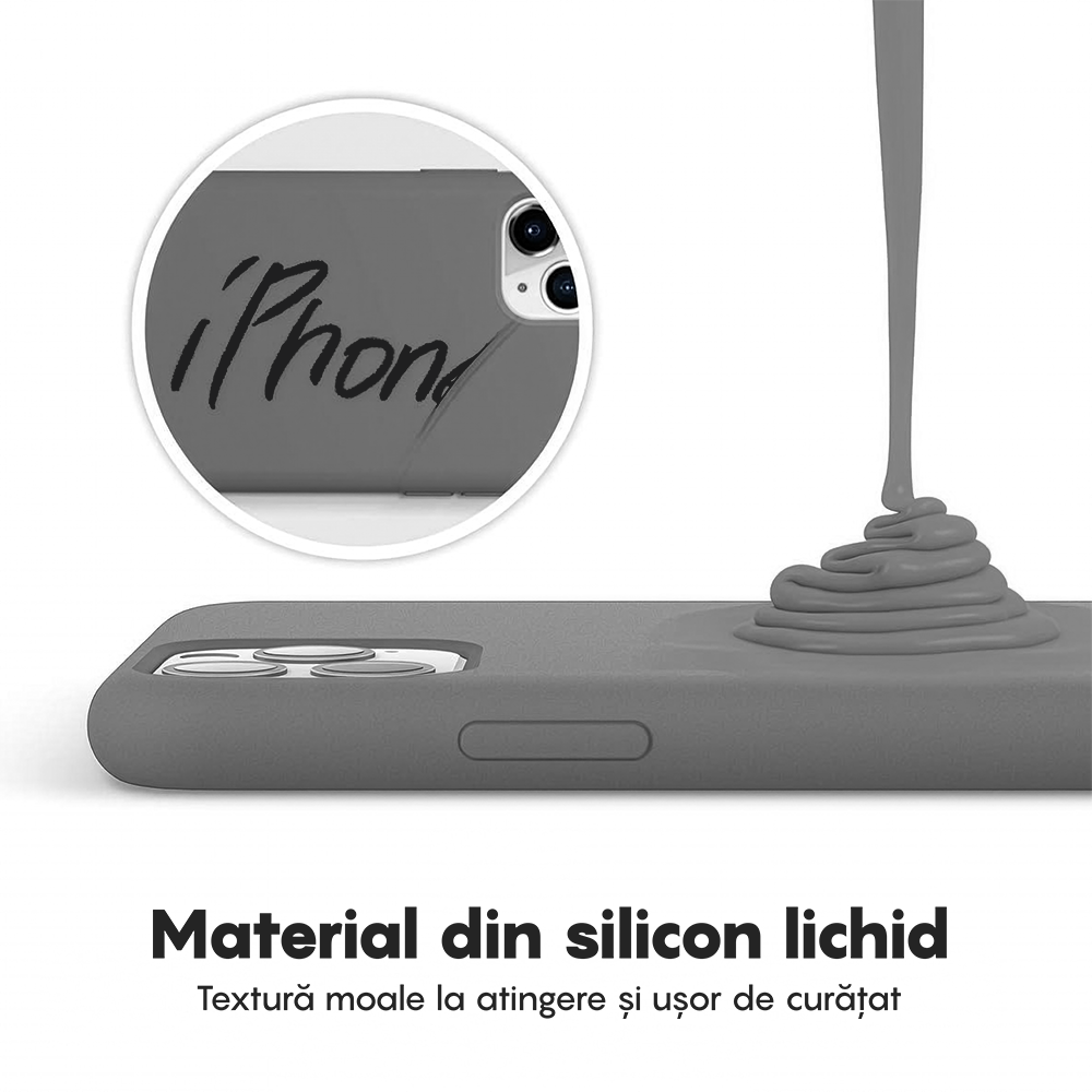Husa Soft Silicone - iPhone 11 Pro Max - Dark Gray