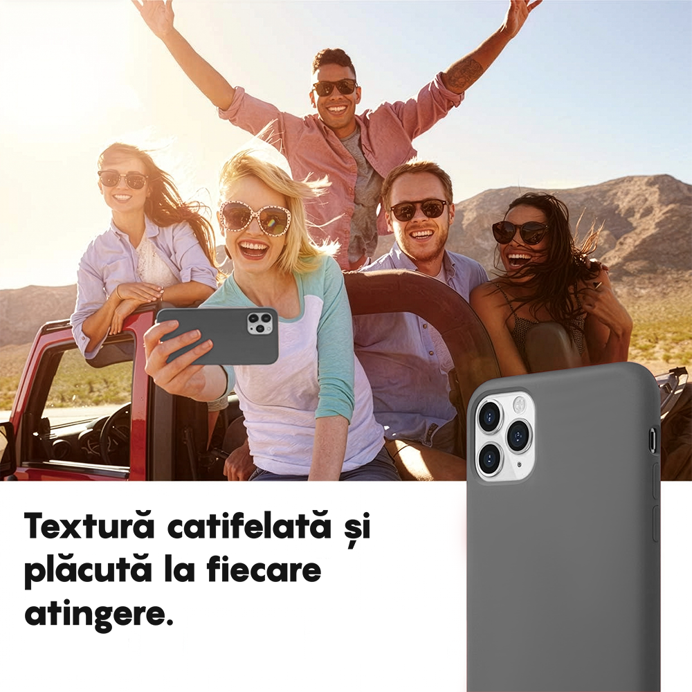 Husa Soft Silicone - iPhone 11 Pro Max - Dark Gray