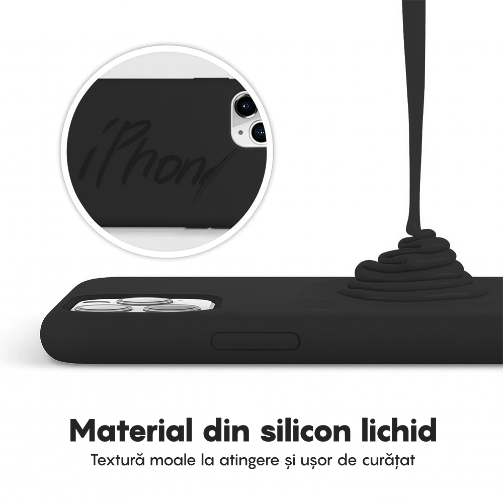 Husa Soft Silicone - iPhone 11 Pro Max - Negru