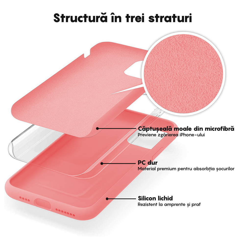 Husa Soft Silicone - iPhone 11 Pro - Roz