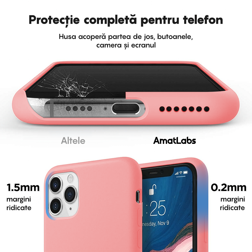 Husa Soft Silicone - iPhone 11 Pro - Roz