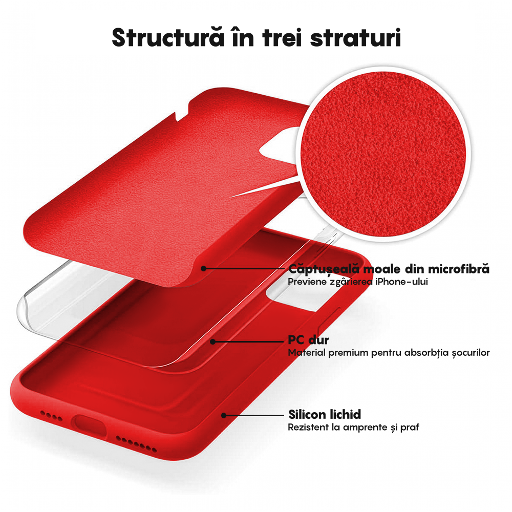 Husa Soft Silicone - iPhone 11 Pro - Red