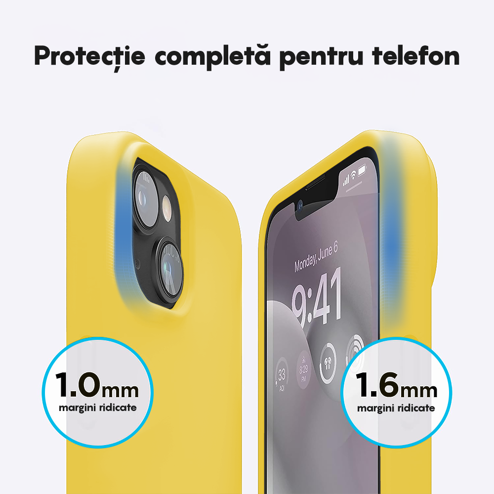 Husa Soft Silicone - iPhone 12/12 Pro - Yellow
