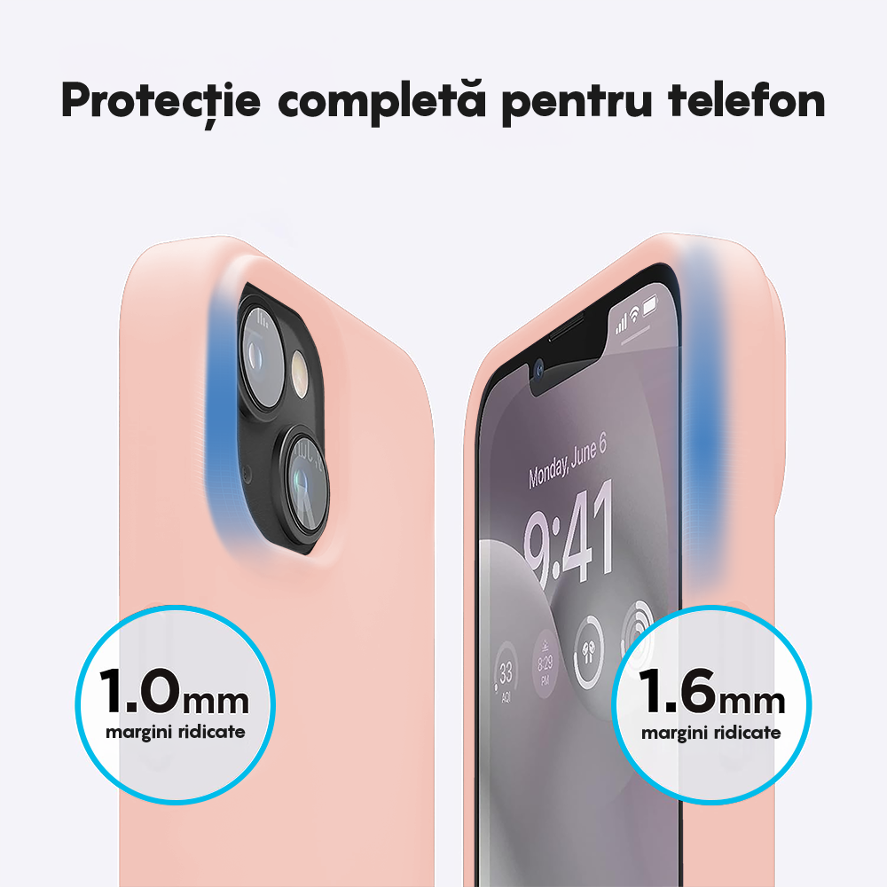 Husa Soft Silicone - iPhone 12/12 Pro - Pink Sand