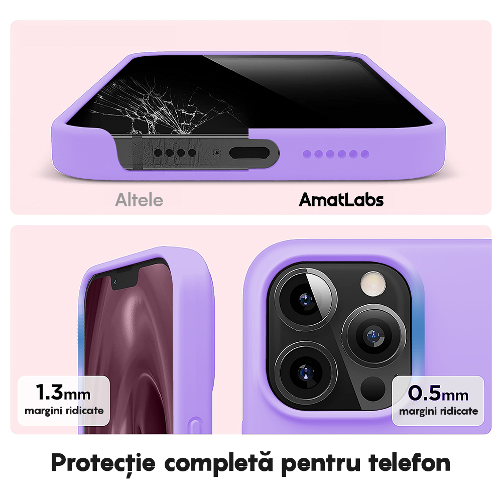 Husa Soft Silicone - iPhone 12 Pro Max - Light Lilac