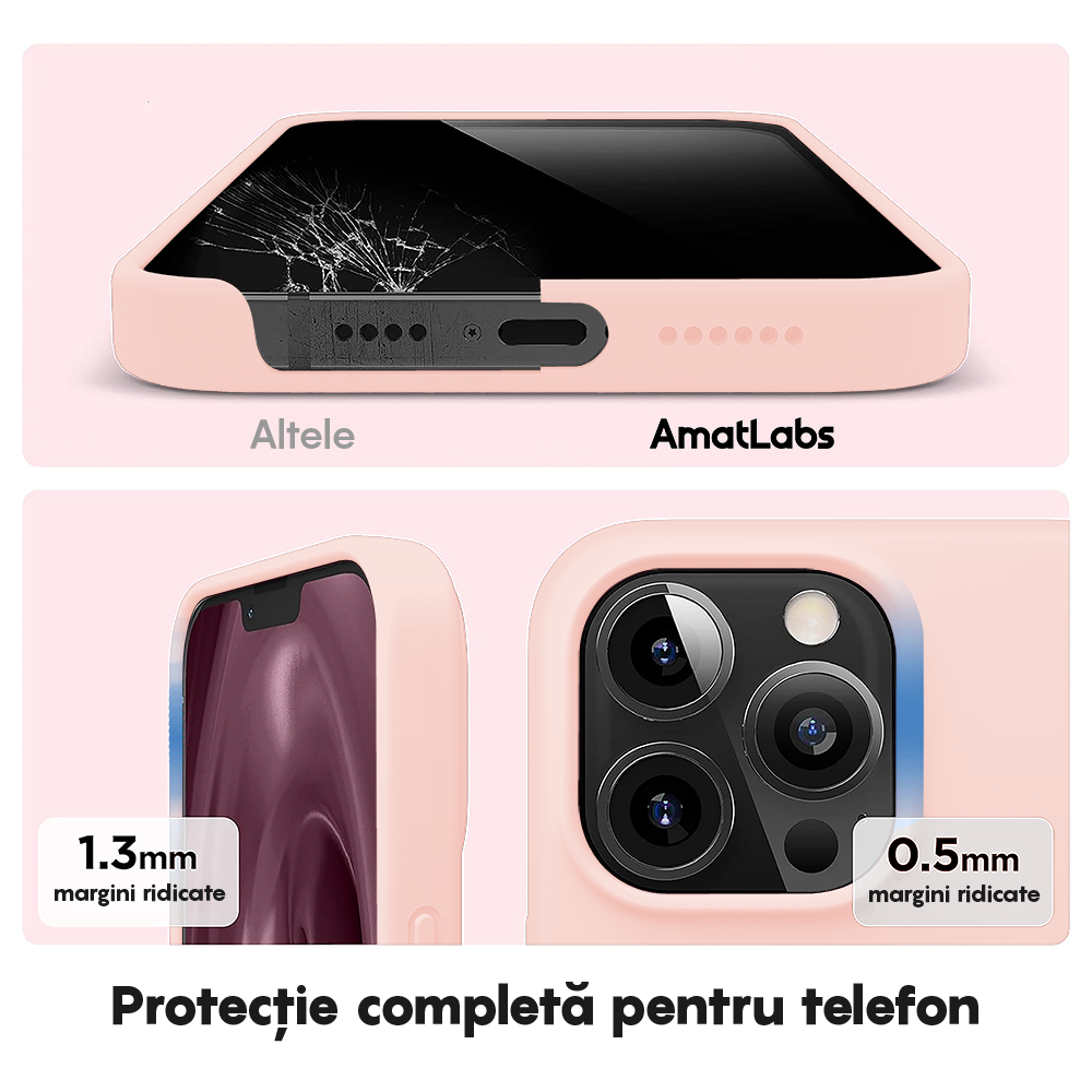 Soft Silicone Case - iPhone 12 Pro Max - Pink Sand