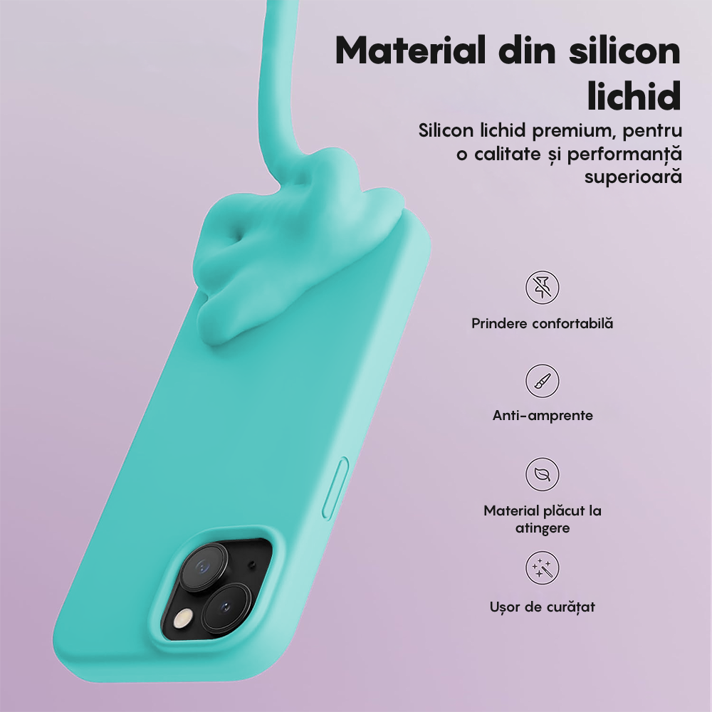 Husa Soft Silicone - iPhone 13 Mini - Turqoise