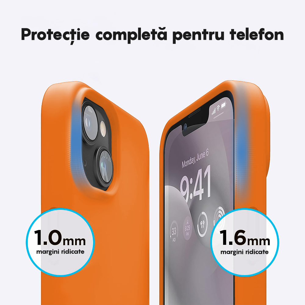 Husa Soft Silicone - iPhone 13 Mini - Nectarine