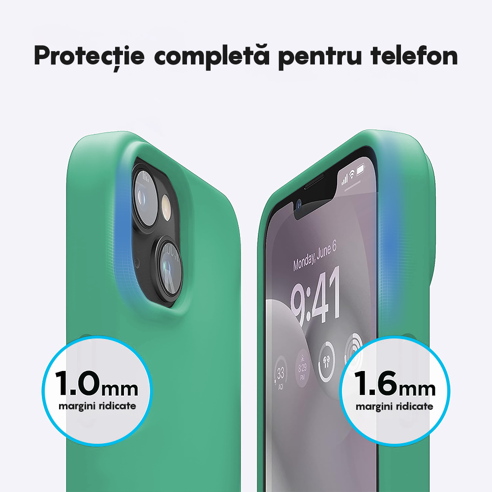Husa Soft Silicone - iPhone 13 Mini - Webster Green