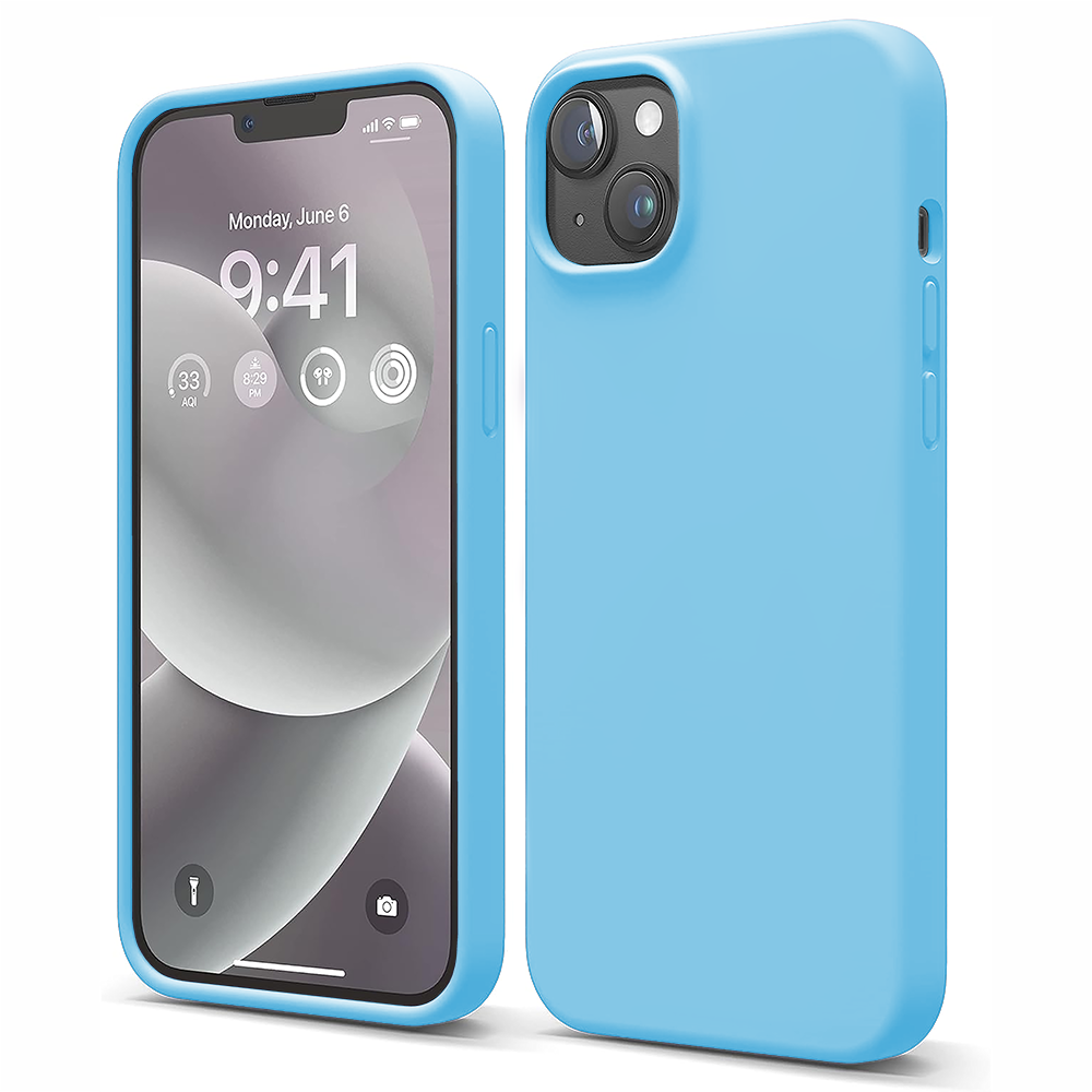 Husa Soft Silicone - iPhone 13 - Cadet Blue