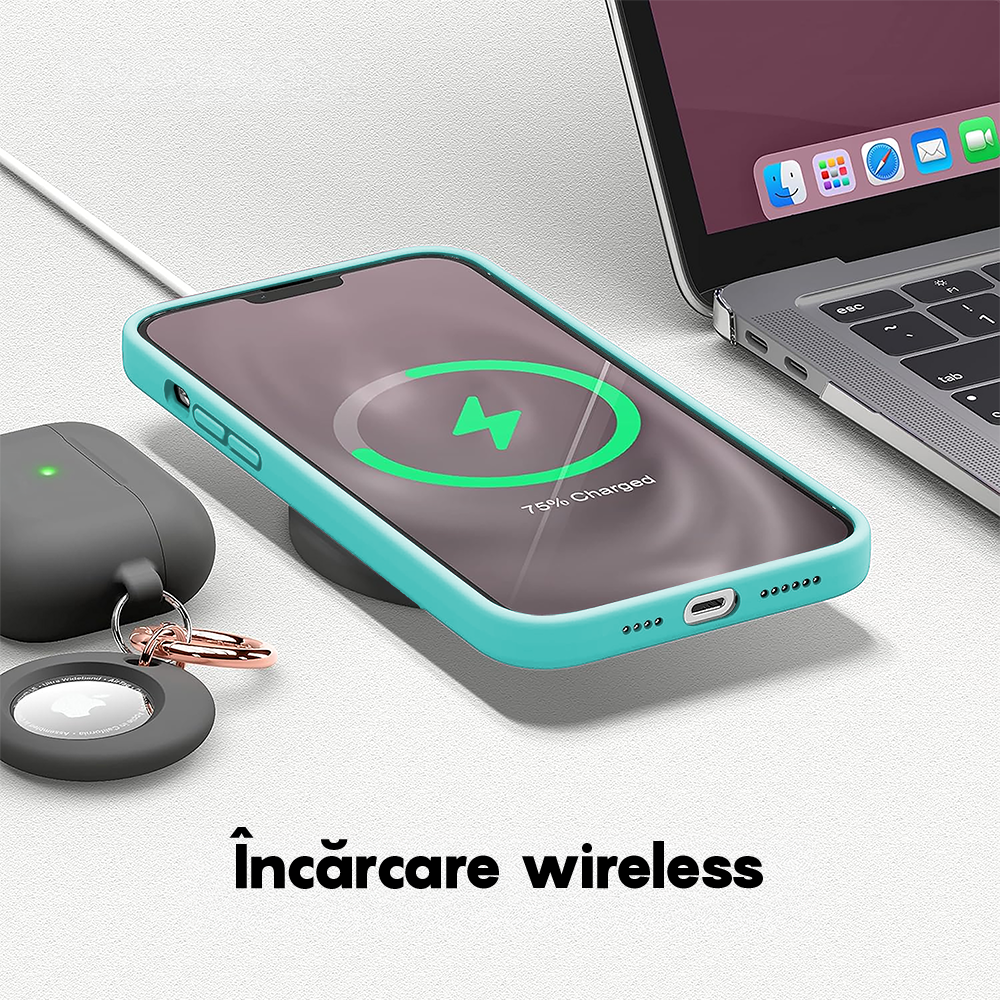Husa Soft Silicone - iPhone 13 Pro Max - Turqoise