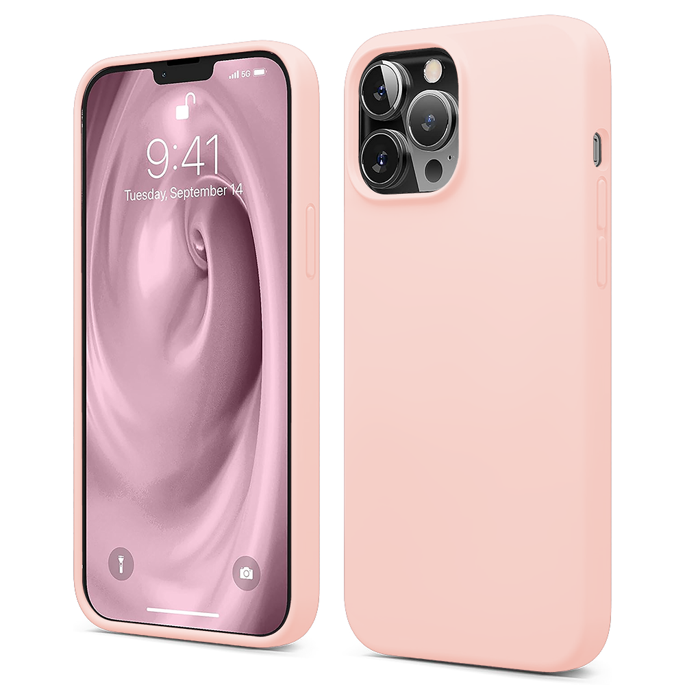 Husa Soft Silicone - iPhone 13 Pro Max - Pink Sand