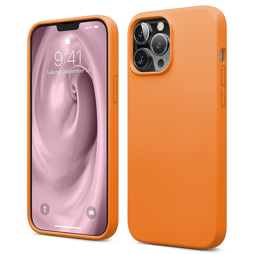 Husa Soft Silicone - iPhone 13 Pro - Nectarine