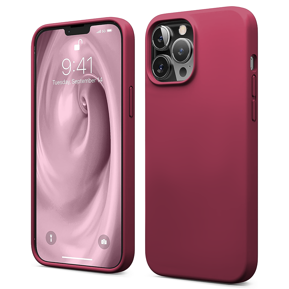 Husa Soft Silicone - iPhone 13 Pro - Burgundy