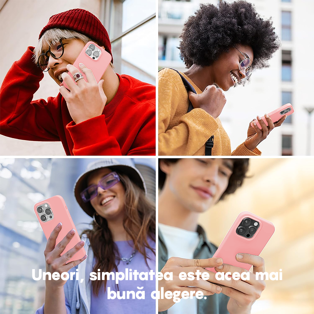 Husa Soft Silicone - iPhone 14 - Roz