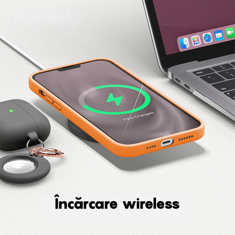 Husa Soft Silicone - iPhone 14 - Nectarine