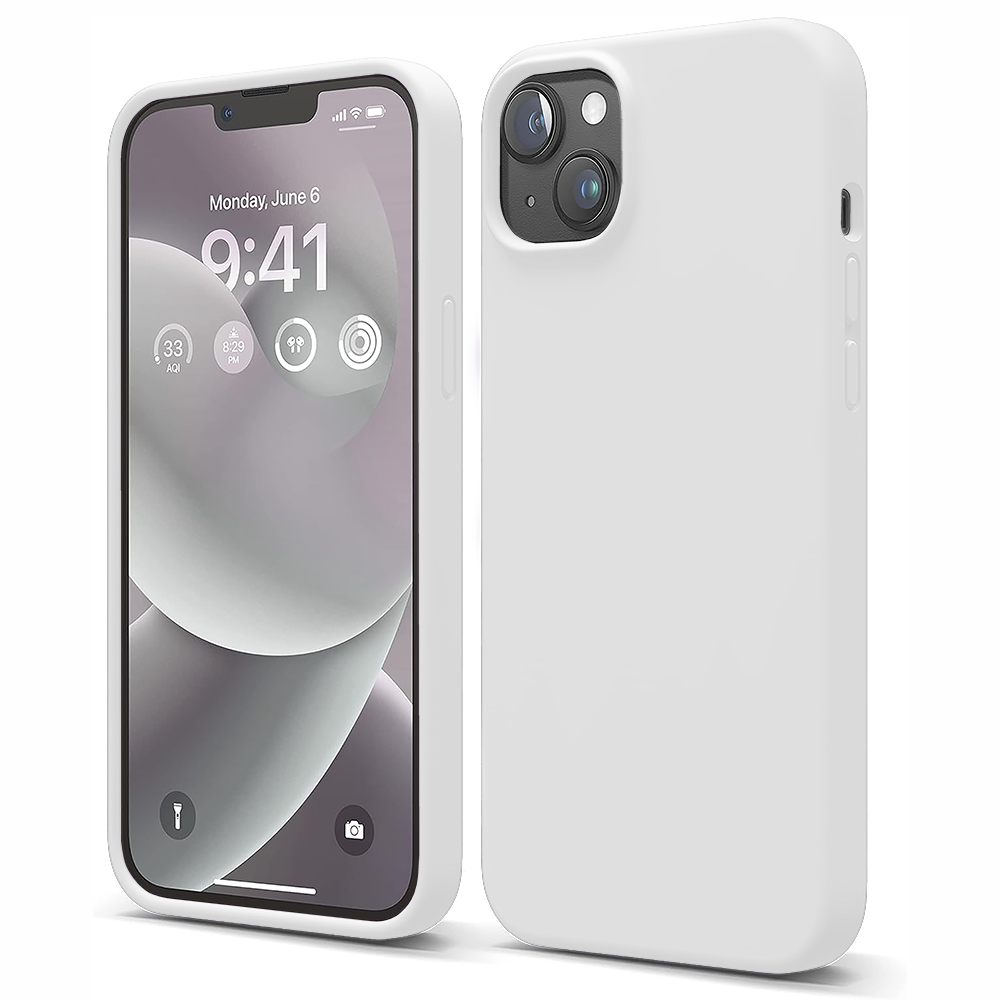 Husa Soft Silicone - iPhone 14 - Alb