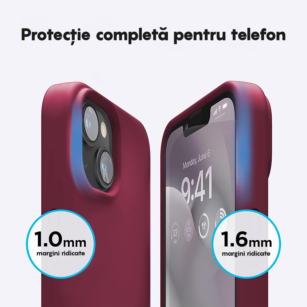 Husa Soft Silicone - iPhone 14 - Burgundy