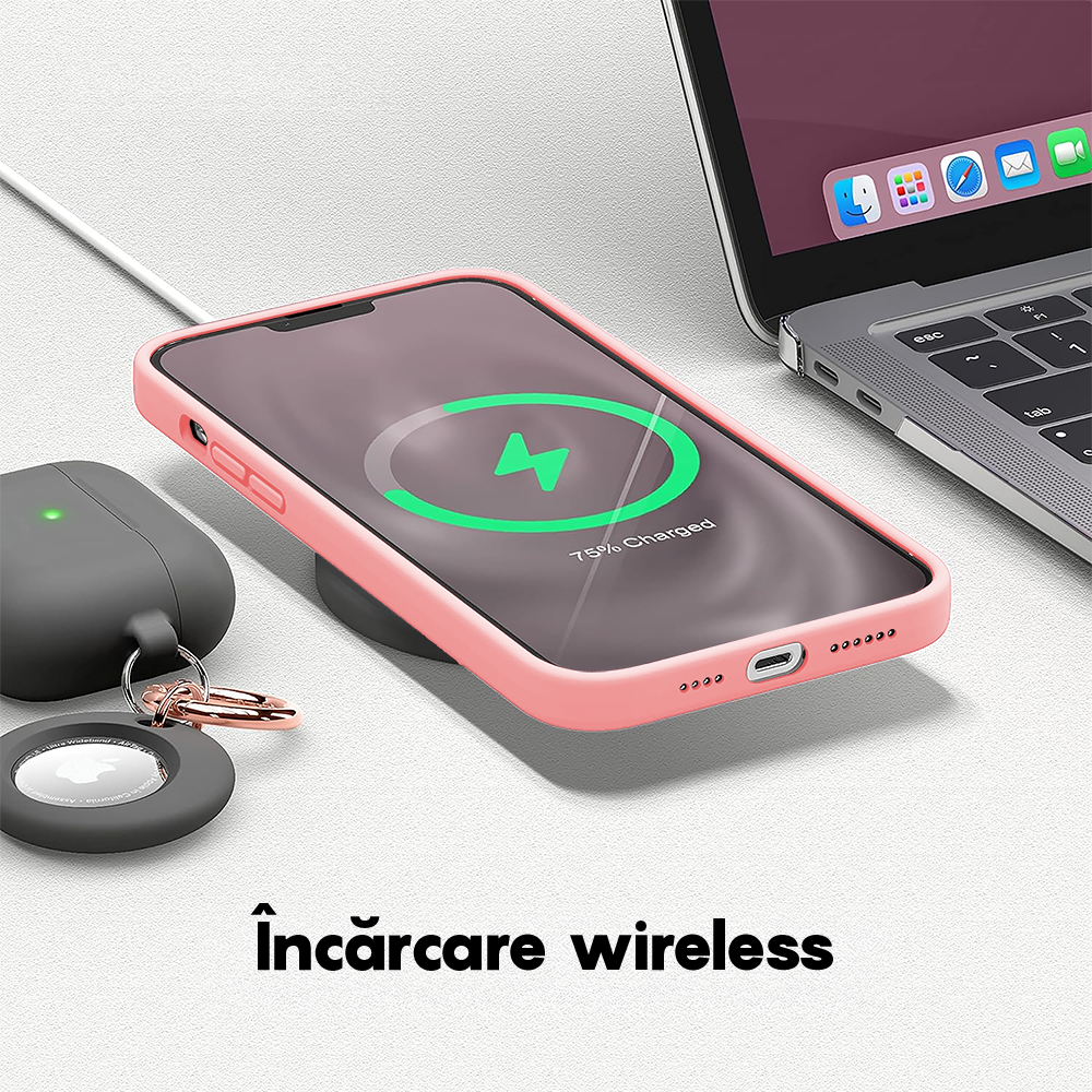 Husa Soft Silicone - iPhone 14 Plus - Roz