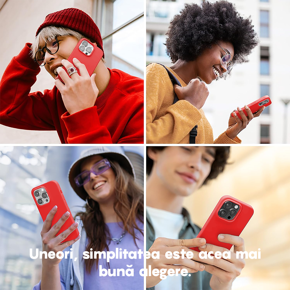 Husa Soft Silicone - iPhone 14 Plus - Red