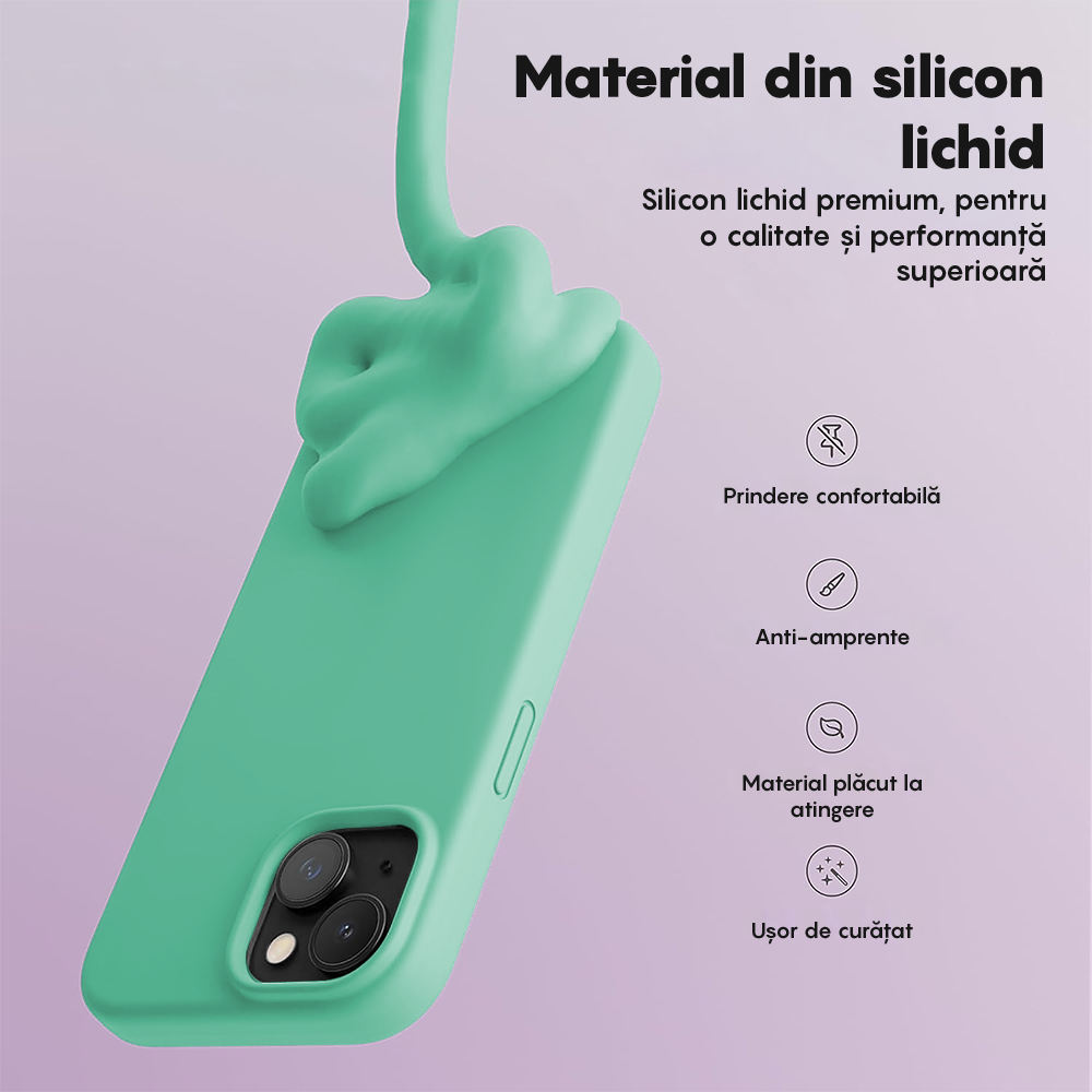 Husa Soft Silicone - iPhone 14 Plus - Webster Green