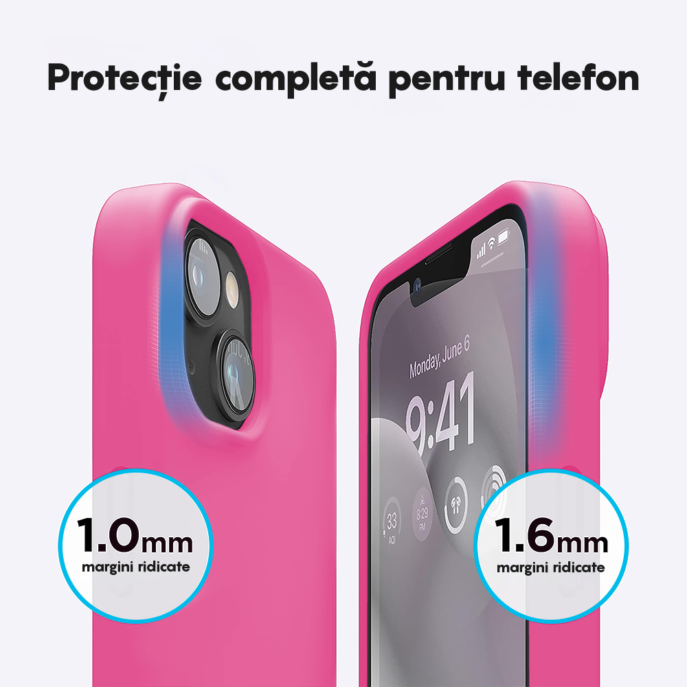 Husa Soft Silicone - iPhone 14 Plus - Fuchsia