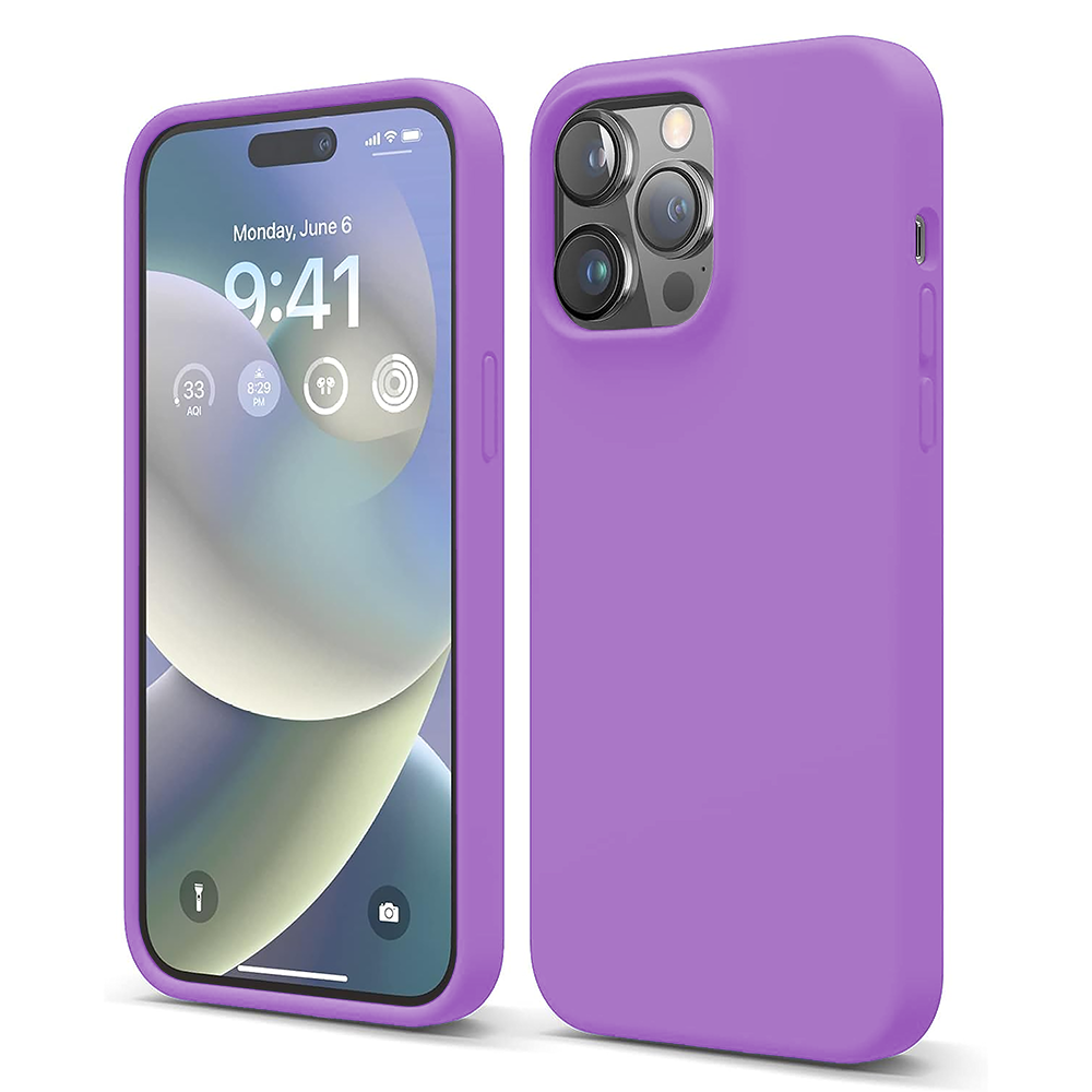 Husa Soft Silicone - iPhone 14 Pro - Light Purple