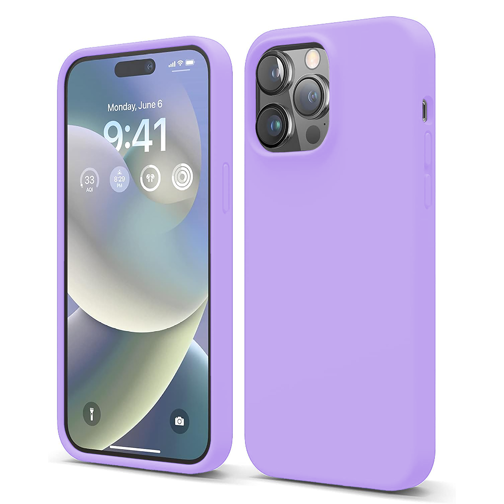Husa Soft Silicone - iPhone 14 Pro - Light Lilac