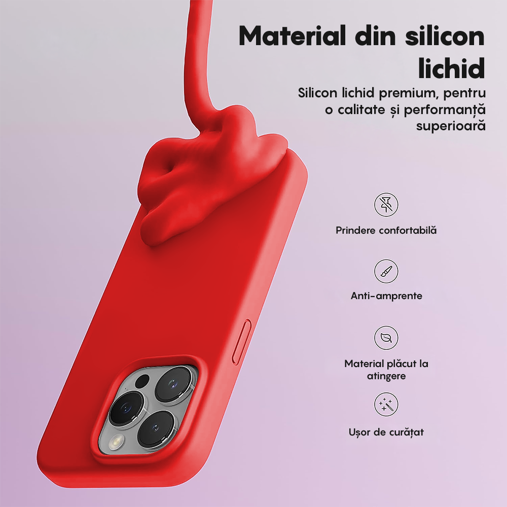 Husa Soft Silicone - iPhone 14 Pro - Red