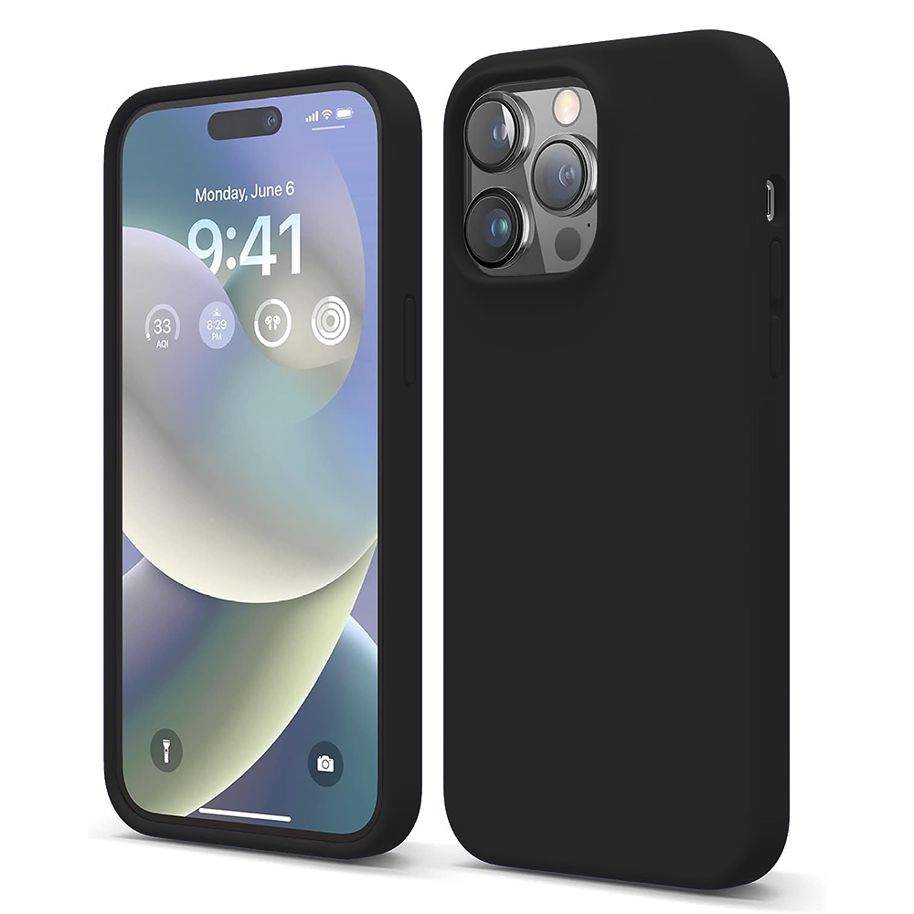 Husa Soft Silicone - iPhone 14 Pro - Negru