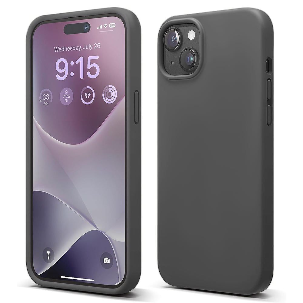Husa Soft Silicone - iPhone 15 - Dark Grey