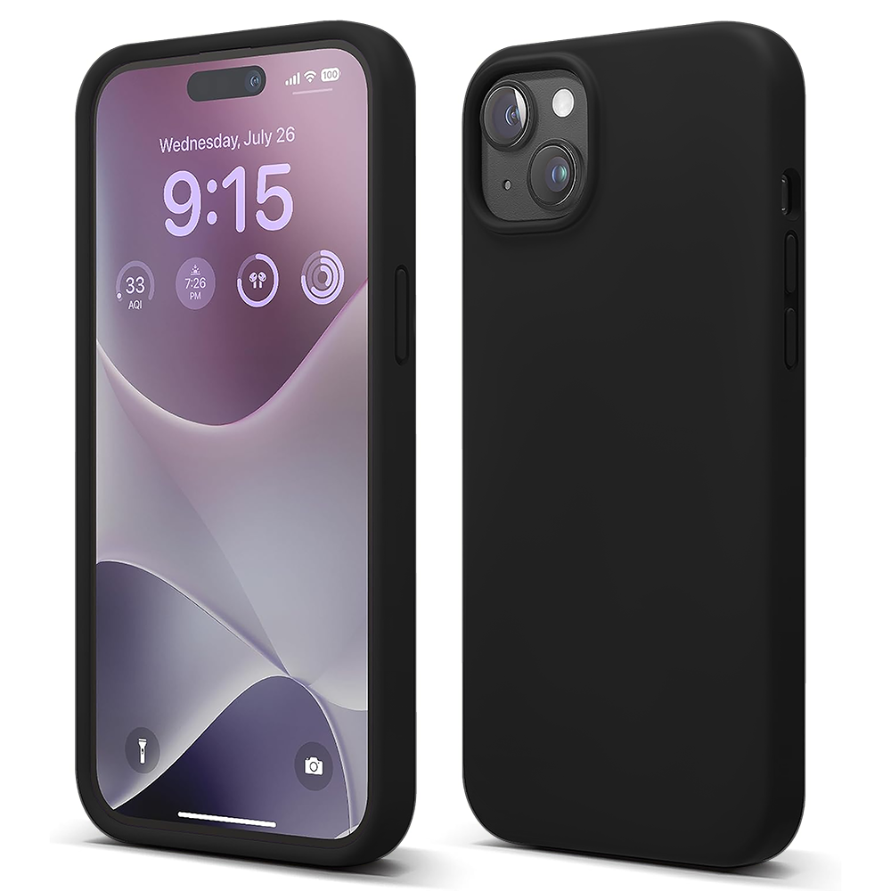 Husa Soft Silicone - iPhone 15 - Negru
