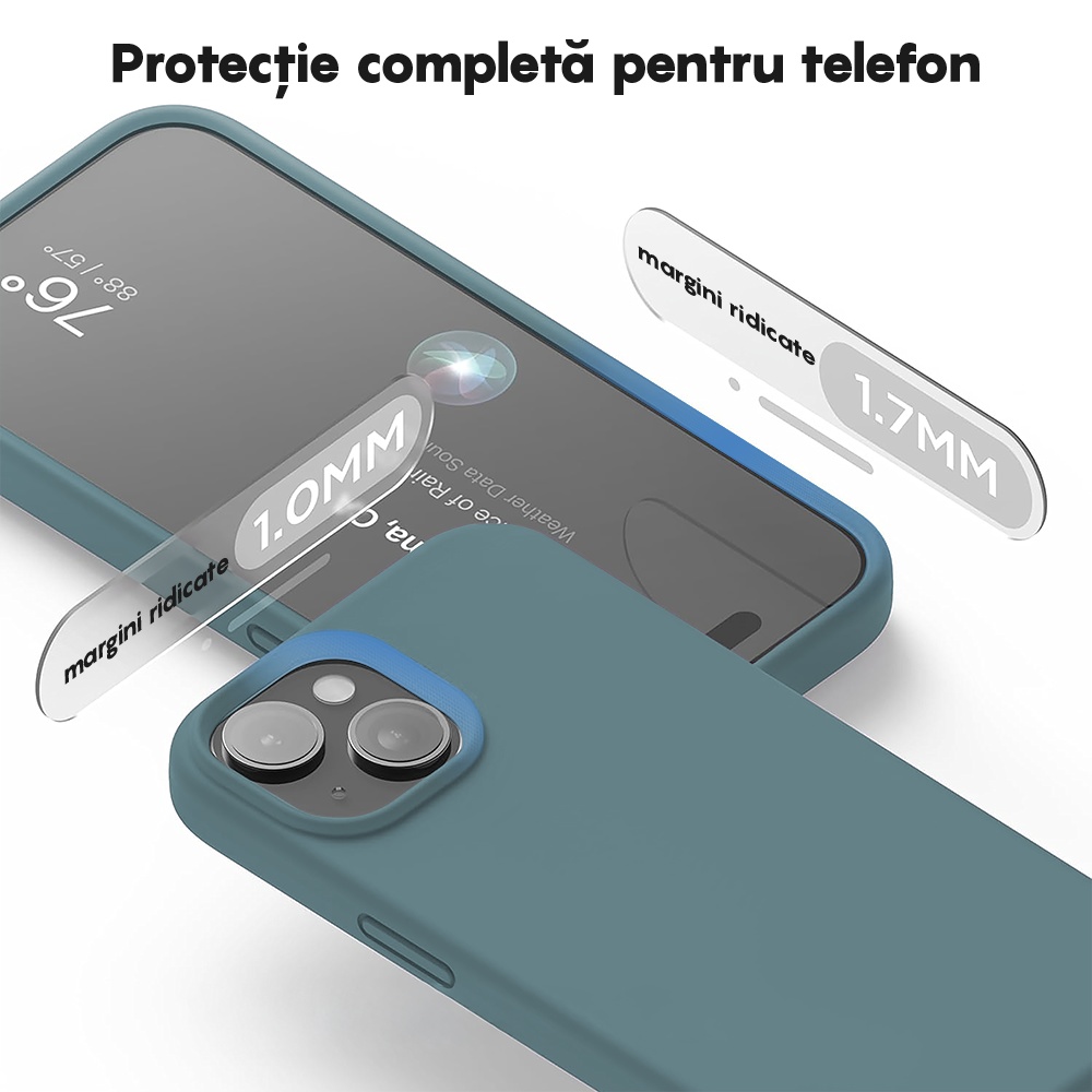 Husa Soft Silicone - iPhone 15 - Midnight Blue