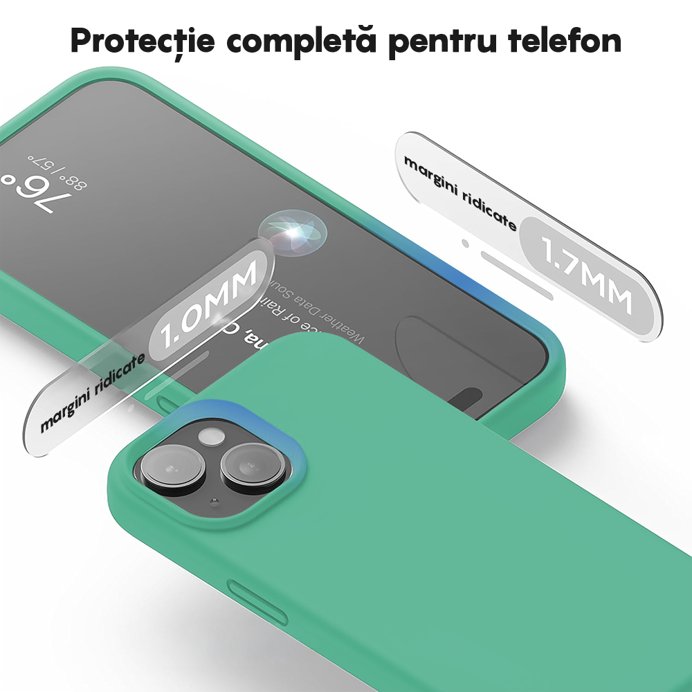Husa Soft Silicone - iPhone 15 Plus - Webster Green