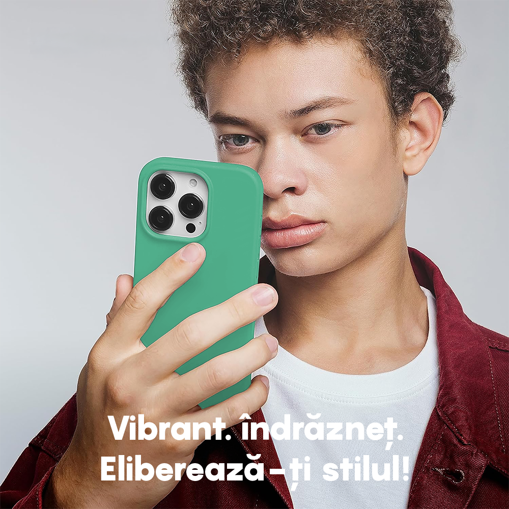 Husa Soft Silicone - iPhone 15 Plus - Webster Green